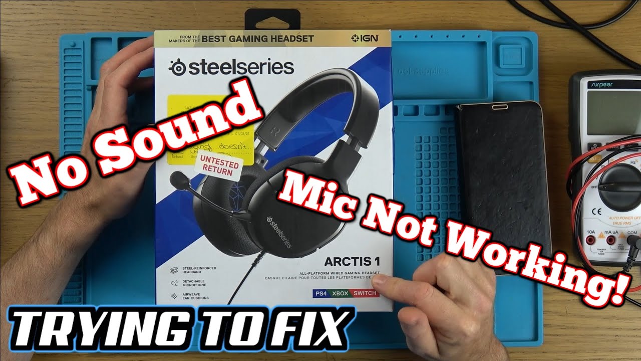 Faulty SteelSeries Arctis 1 GAMING Wired HEADSET - Trying To FIX - YouTube