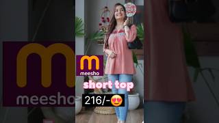 Mesho short top at 216/- 🎀😍#cotton #viralvideo #fashion #meesho #shorts