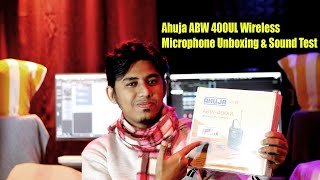 Ahuja ABW 400UL Wireless Microphone Unboxing Review | Singing Test | Wireless Stage Microphone |