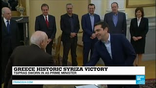 GREECE - Alexis Tsipras sworn in as Prime Minister after Syriza's landslide victory
