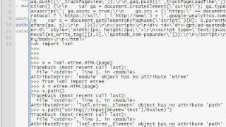 Winfortune 04 - Python and LXML, examples of XPath queries with Python