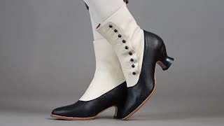 Manhattan Womens Victorian ClothTop Button Boots by American Duchess