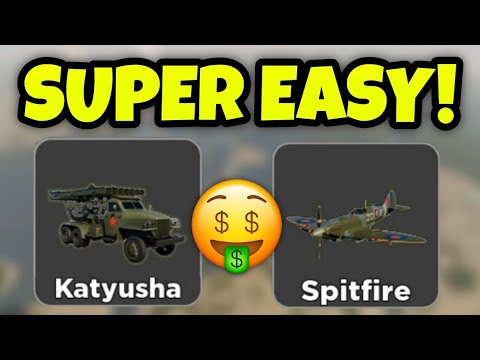 How To GET The Katyusha & Spitfire Super Fast! War Tycoon