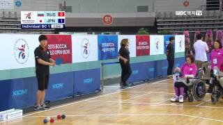 2015 BOCCIA DAY 4 (Individual BC 1 RUS vs JPN)