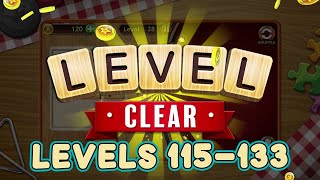 Word Collect Levels 115 - 133 Answers