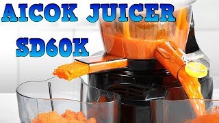 AICOK JUICER SD60K Review (Masticating Juicer) The best $100  juicer 🥕🍊