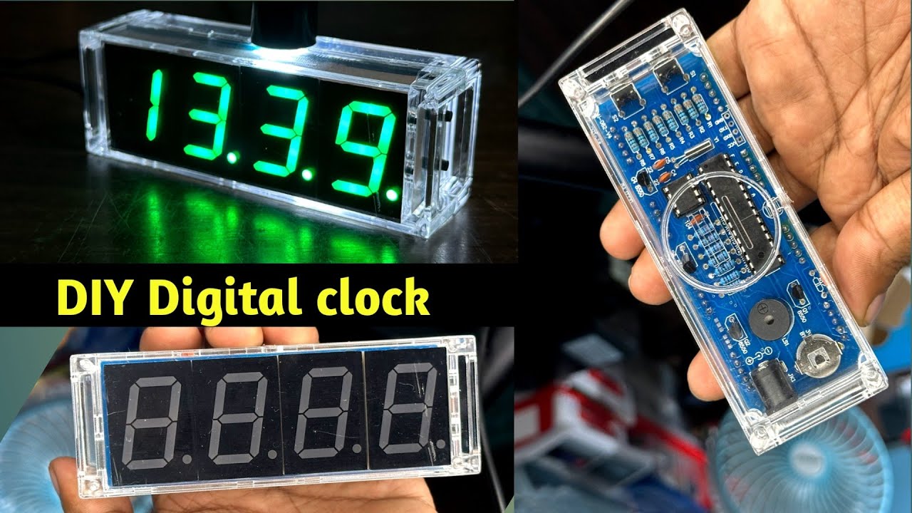 Digital Clock Diy Kit Project Assemble At Home Youtube