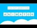 Awesome Text Animation using HTML CSS | CSS Animation Examples