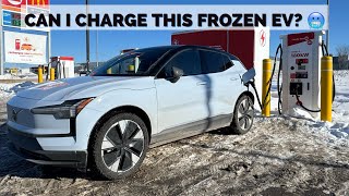 Charging My EV In A FREEZING Canadian Winter | 10%-80% Challenge!