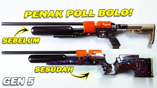 TUTORIAL CARA MERUBAH PCP PREDATOR 500CC POPOR LIPAT MENJADI PCP BOCAP POPOR KAYU | PAJERO GUN GEN 5