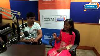 Little Champ Anjali Gaikwad in Radio City Studio with Rj Prasanna