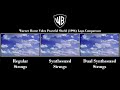 warner home video peaceful shield 1996 logo comparison