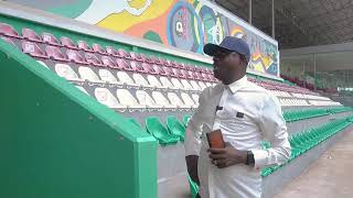 Aerial view FROM SAMUEL OGBEMUDIA STADIUM THAT WAS RE MODEL AND RENOVATED TO INTERNATIONAL STANDARD