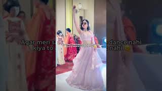 solo dance performance for bride | sangeet dance #shorts #reels #dance #bride #weddingreels #trend