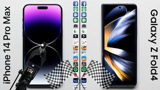 iPhone 14 Pro Max vs. Galaxy Z Fold 4 Speed Test!