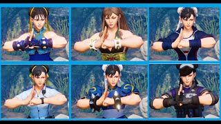 ストリートファイターV 春麗 全コスチューム Street Fighter V Chunli All costume