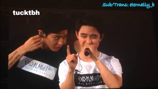 [ENG SUB] 150621 EXO'LUXION in BKK D.O Ment (Ssomttam) with Baekhyun