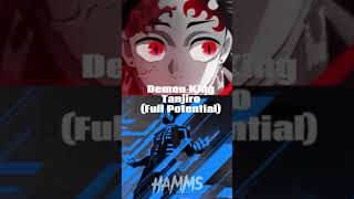 Tanjiro All Forms vs Akaza #demonslayer #debate #shorts