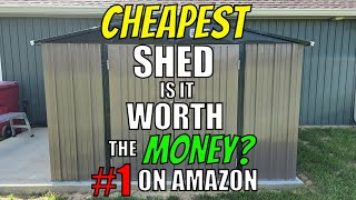 CHEAPEST DIY Outdoor Storage Shed | Patiowell Metal Garden Shed | 8K