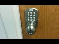 how to unlock an electronic combination lock on a door