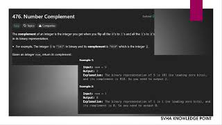 LeetCode 476 - Number Complement | Explained with Python
