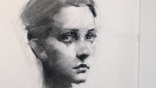 Portrait Sketch in Charcoal