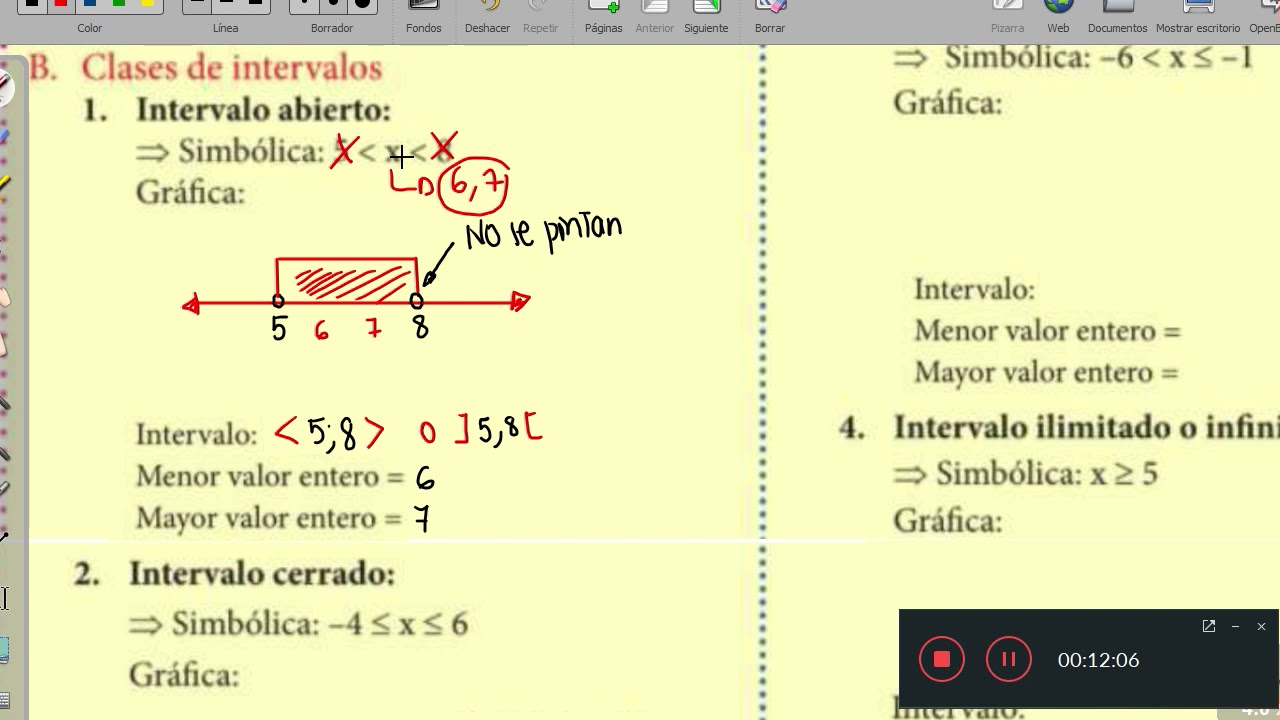 Intervalos: Abierto Y Cerrado (6to De Primaria) - YouTube