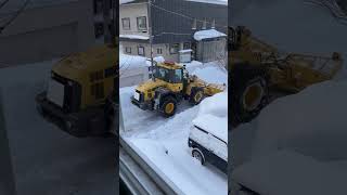 2023.2.20自治会除排雪、豪快な除雪車