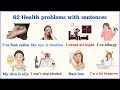 Lesson 113: Health Problems Vocabulary with sentences | LIsten and Learn #englishvocabulary