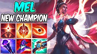 MEL - NEW BROKEN CHAMPION FULL AP MID GAMEPLAY | Build \u0026 Runes Season 15 | League of Legends