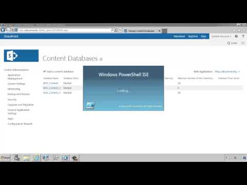SharePoint 2013 Web Applications and Content Databases Demo SharePoint 2013 Web Applications and Content Databases Demo