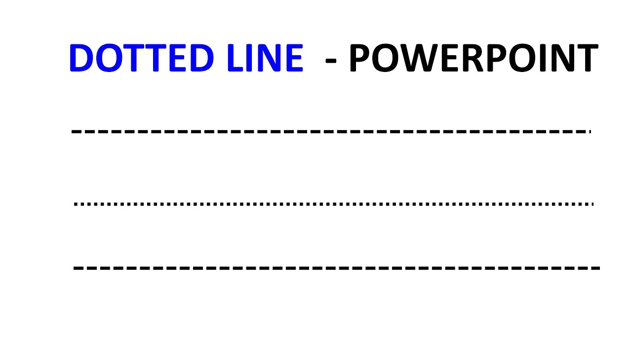 Dotted Line Powerpoint Youtube