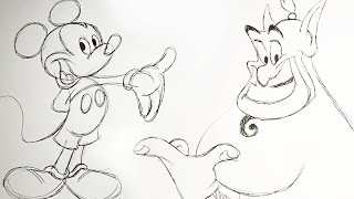 How to Draw Disney Characters with Eric Goldberg | Quick Draw | Disney LIVE