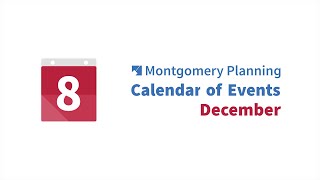 Montgomery Planning December Calendar of Events