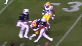 Corey Grant destroys LSU defender.