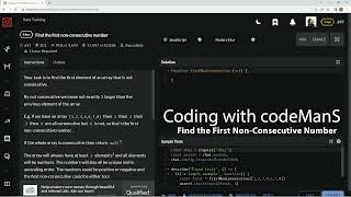 Codewars 8 kyu Find the First Non-Consecutive Number Javascript