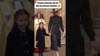 Princess Catherine and her mini me princess Charlotte 🥰