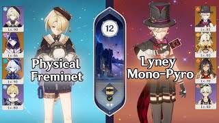 Lyney + Freminet vs NEW 5.2 Spiral Abyss Floor 12 | C6 Freminet & C2 Lyney | Genshin Impact