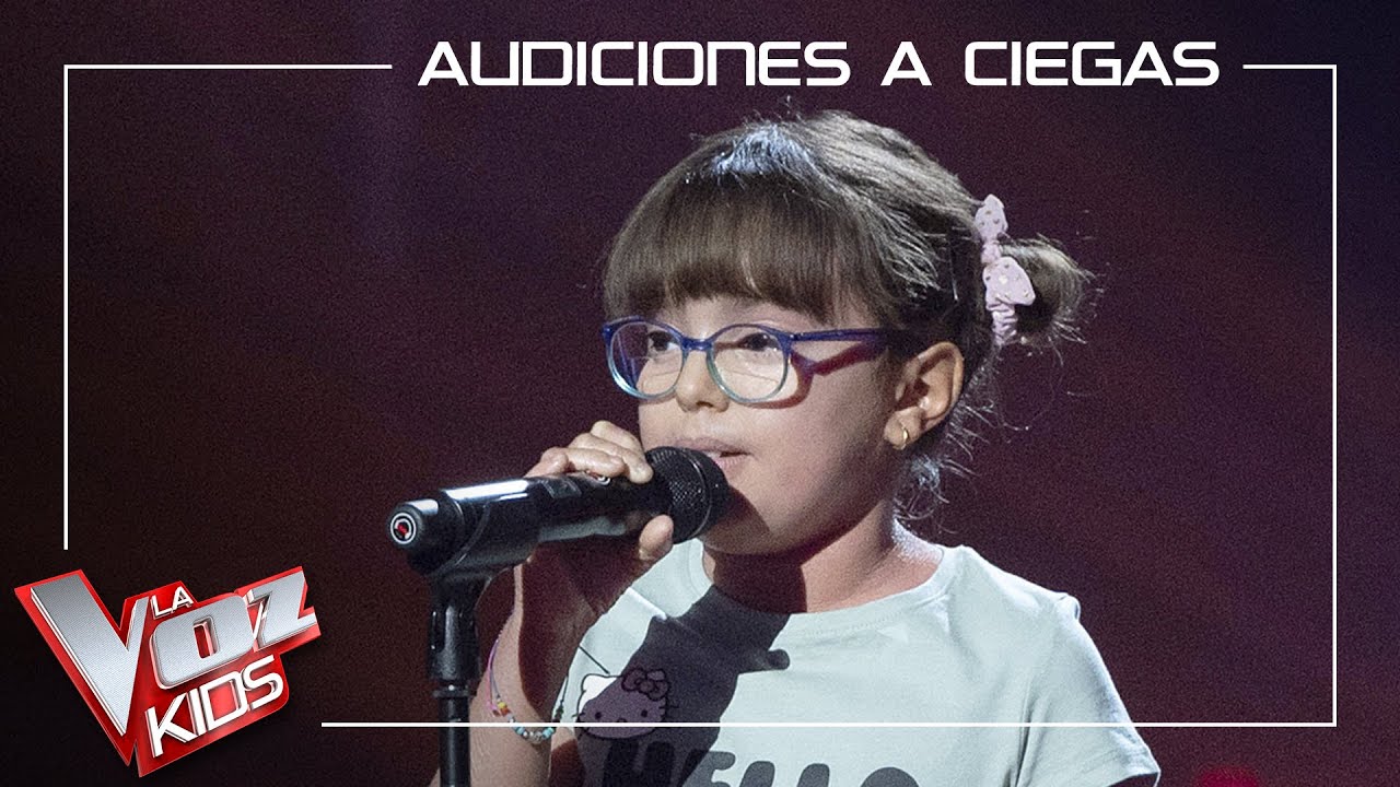 Carla Pintor canta 'Un mundo ideal' | Audiciones a ciegas | La Voz Kids Antena 3 2022