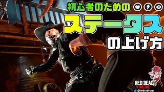 【RDO】ステータスの上げ方（初心者向け）。ライフ、スタミナ、デッドアイのレベルの上げ方を詳細に解説してます。