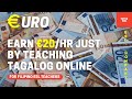 Hiring Now! work from home Earn Euro Just By Teaching Tagalog Language Online! | ESL Teaching