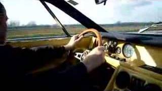 LAMBORGHINI JARAMA  1972 DRIVING INSIDE