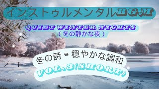 【Quiet Winter Nights （冬の静かな夜）】冬の詩 - 穏やかな調和.3