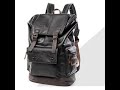 011TRS9805_015 - Tas Ransel Kulit Pria Tas Sekolah Kuliah Travel Leather Backpack