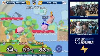 BoBC2 | Mew2King \u0026 Prince Abu (Red) vs. eBay \u0026 Vino (Blue) | SSBM Winners Quarters