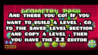 2.2 Tutorial (GD Striker - Geometry Dash and Geometry Dash World)