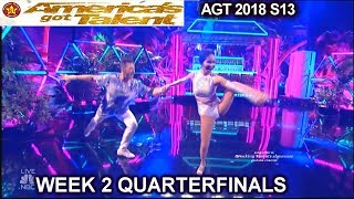 Quin and Misha Dancing Duo GREAT DANCE QUARTERFINALS 2 America's Got Talent 2018 AGT