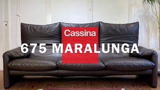 【商品レビュー】カッシーナ / Cassina 675 マラルンガ トリプルソファ 3人掛け ダークブラウン ヴィコ・マジストレッティ