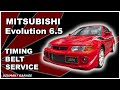 TIMING BELT SERVICE - VERY  DETAILED - Mitsubishi Evo 6 TME 4G63