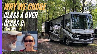 Why We Chose a Class A Motorhome Over a Class C